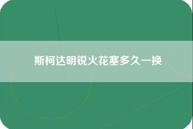 斯柯达明锐火花塞多久一换