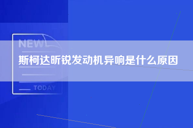 斯柯达昕锐发动机异响是什么原因