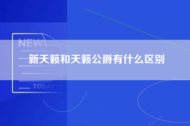 新天籁和天籁公爵有什么区别