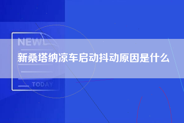 新桑塔纳凉车启动抖动原因是什么